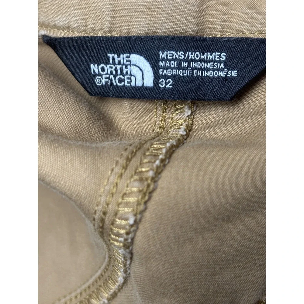 North Face Shorts Mens 32 Tan Khaki Outdoor Casual Cotton Blend Pockets Hiking